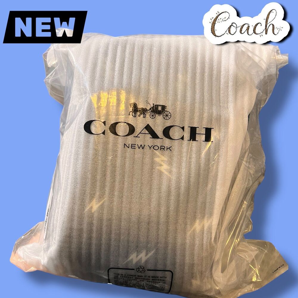 🔴New NWT Coach Wyatt Crossbody Bag with Lightning Bolt Print – Black - Picture 5 of 5